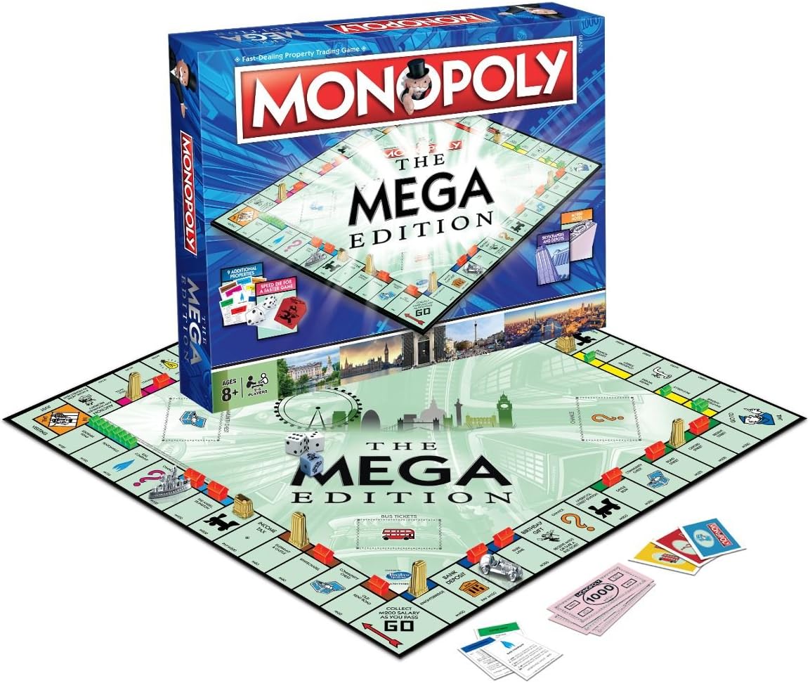 Winning Moves Monopoly Mega Edition Board Game for 2-6 Players