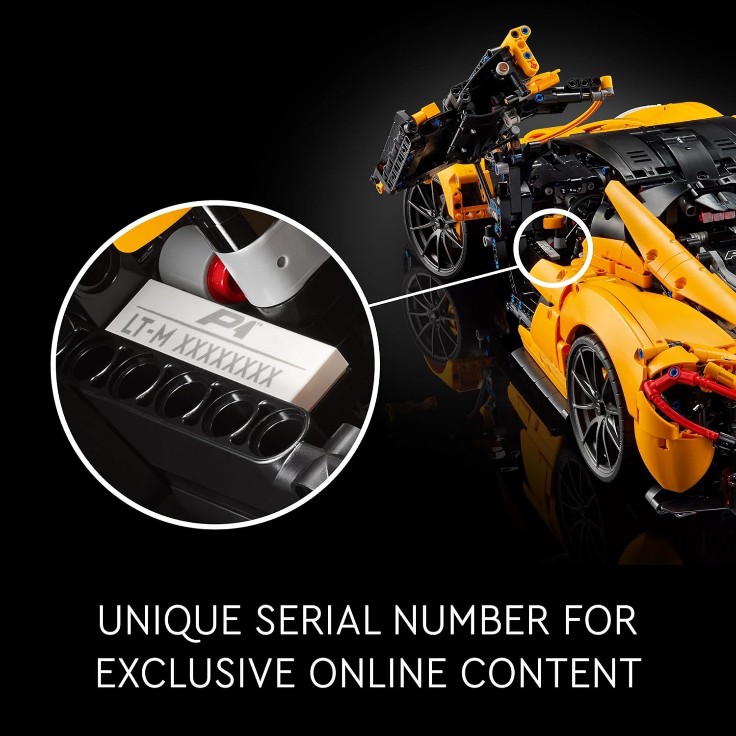 LEGO Technic McLaren P1 Hypercar Building Set, Scale Model Car Kit for Adults to Build, Collectible Vehicle with V8 Piston Engine and 7-Speed Gearbox, Gift for Men, Women, Him or Her 42172